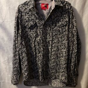 Men's Patterned Shirt Jacket
